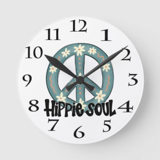 Hippie Hippy Soul Rund Klocka