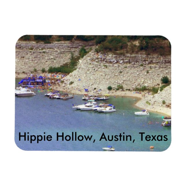 Hippie Hollow, Austin Texas Magnet (Horisontell)