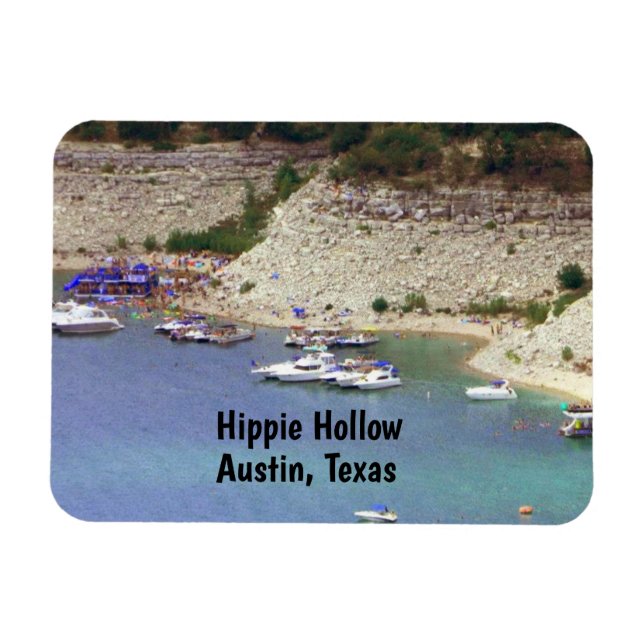 Hippie Hollow, Austin Texas Magnet (Horisontell)