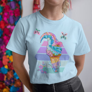 Hippie Ice Cream Cone T Shirt