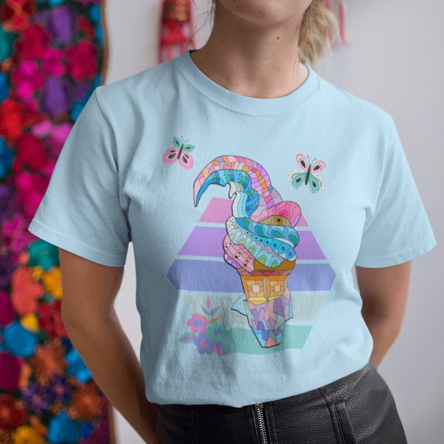 Hippie Ice Cream Cone T Shirt (Skapare uppladdad)