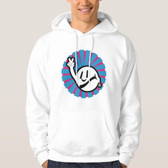 HIPPIE ICON flowers 2023 BY MASANSER Hoodie (Framsida)