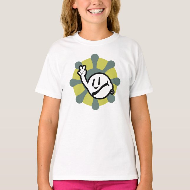 HIPPIE ICON flowers 2023 BY MASANSER T Shirt (Framsida)