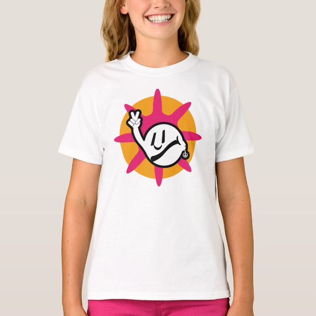 HIPPIE ICON flowers 2023 BY MASANSER T Shirt (Framsida)