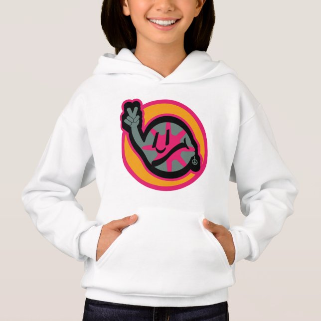 HIPPIE ICON flowers FACE 2023 BY MASANSER T Shirt (Framsida)