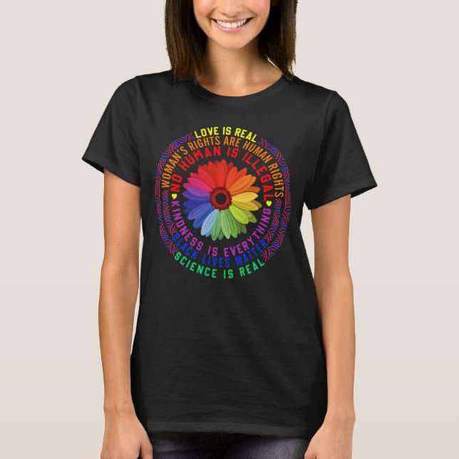 Hippie Kärlek är en riktig vetenskap och är ett ve T Shirt (Framsida)