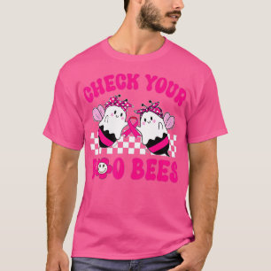 Hippie kolla dina Boo Bees Breast Cancer Hallowee T Shirt