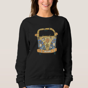 Hippie Kostm Peace Kärlek Flower Power Retro Campe T Shirt
