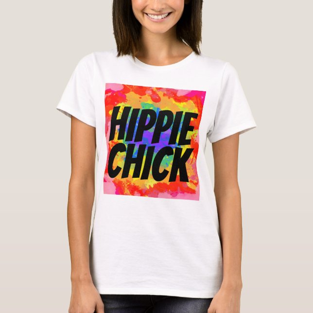 HIPPIE KYCKLING TANKTOPPAR T SHIRT (Framsida)