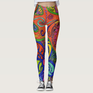 Hippie Leggings för kvinnor