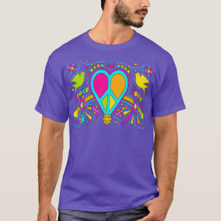 hippie loveeart 28 t shirt