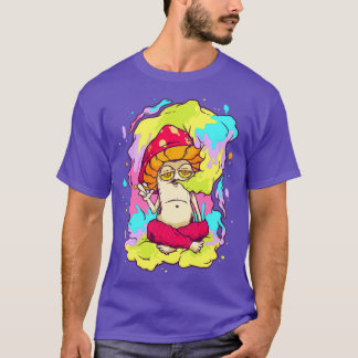 Hippie Magic Mushroom Fungus Psilocybin Cottagecor T Shirt