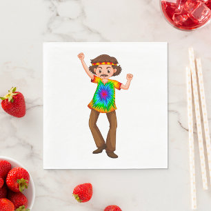 Hippie Man Napkins Pappersservett