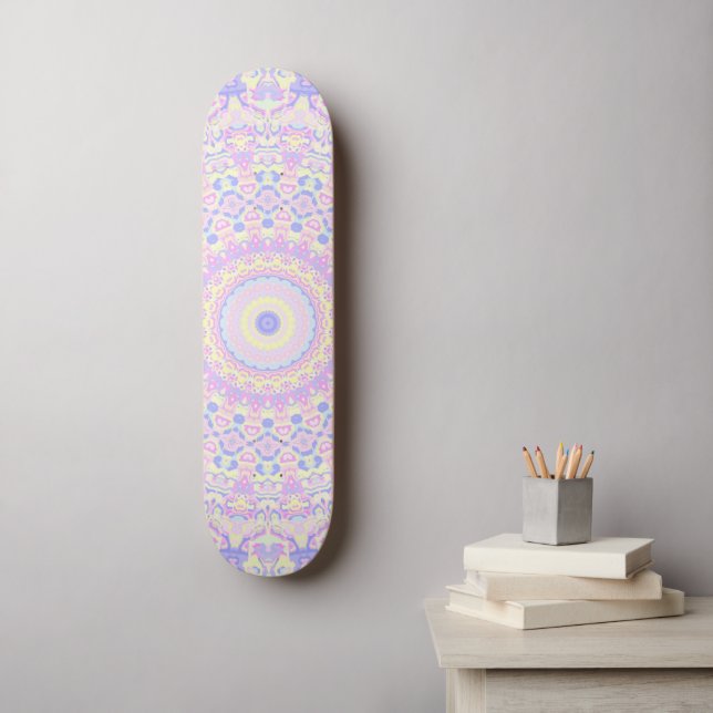Hippie Mandala   Mini Skateboard Bräda 18,5 Cm (Väggkonst)