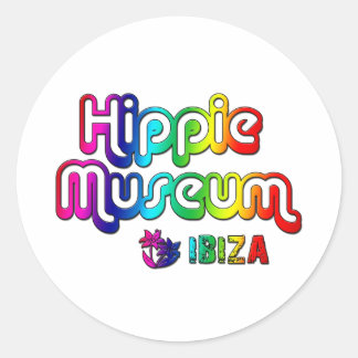 Hippie Museum Ibiza Runt Klistermärke