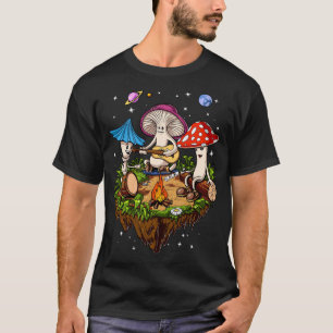 Hippie Mushroom Camping Psychedelic Forest Fungi T Shirt