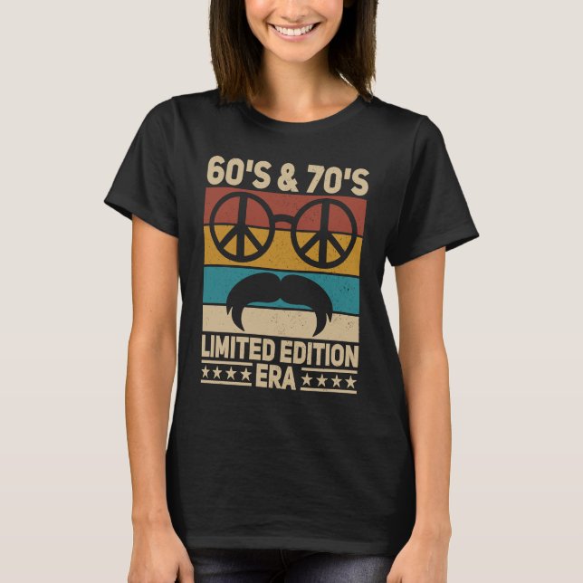 Hippie Outfit Peace 1960s 1970s Styles 60s Disco 7 T Shirt (Framsida)