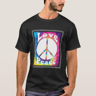 Hippie Peace Free Spirit Hippy Hipie Groovy Flower T Shirt