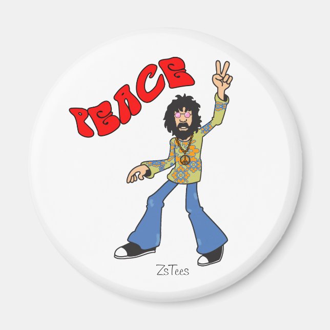 Hippie Peace Magnet (Framsidan)