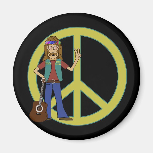 Hippie Peace Magnet (Framsidan)