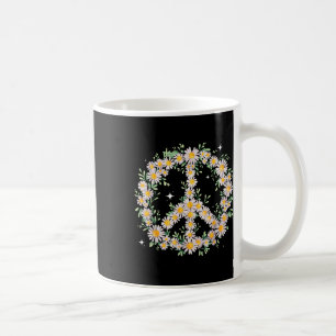Hippie Peace Wildbloms Daisys Flowers Graphic Da Kaffemugg