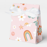 Hippie Rainbow Blommigt Birthday