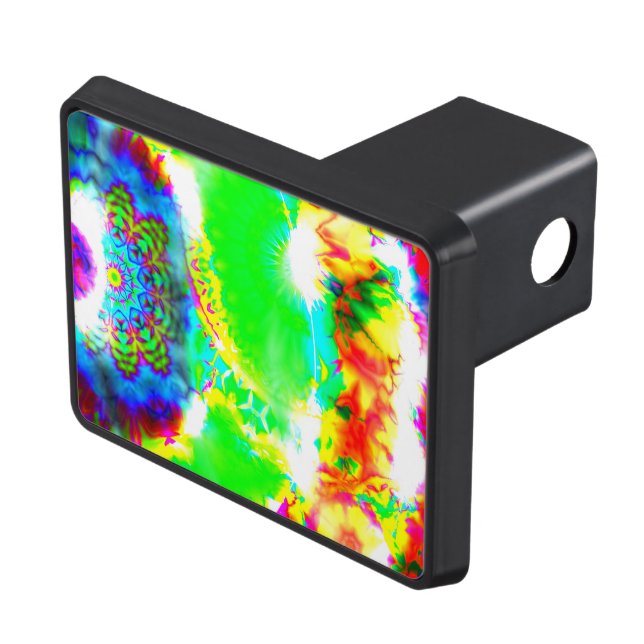 Hippie Rainbow Tie Dye Mandala Dragkroksskydd (Topp Höger)