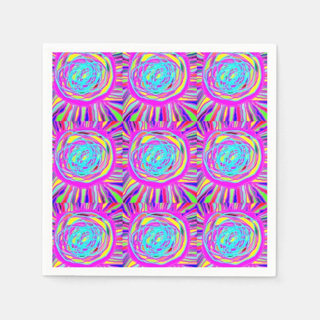 Hippie Retro chill out absract art Pappersservett (Framsidan)