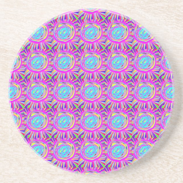 Hippie Retro chill out absract art Underlägg (Framsidan)