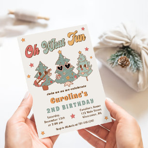 Hippie Rockin' Julgran Birthday Oh What Roligt Inbjudningar