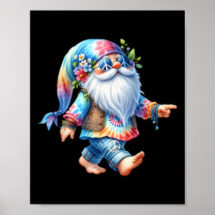 Hippie Santa Graphic for Women Manar Kids jul Poster