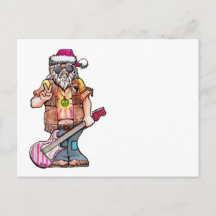 Hippie Santa Helg Vykort