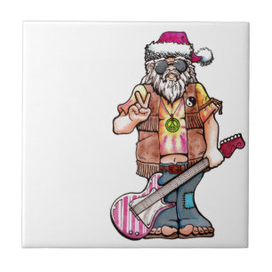 Hippie Santa Kakelplatta