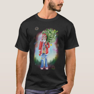 Hippie Santa Peace & Kärlek T Shirt