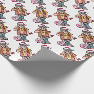 Hippie Santa Presentpapper