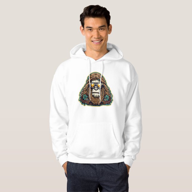 Hippie Sasquatch Hoodie (Hel framsida)