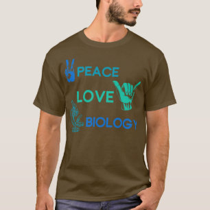 Hippie Science Gift Biology T Shirt