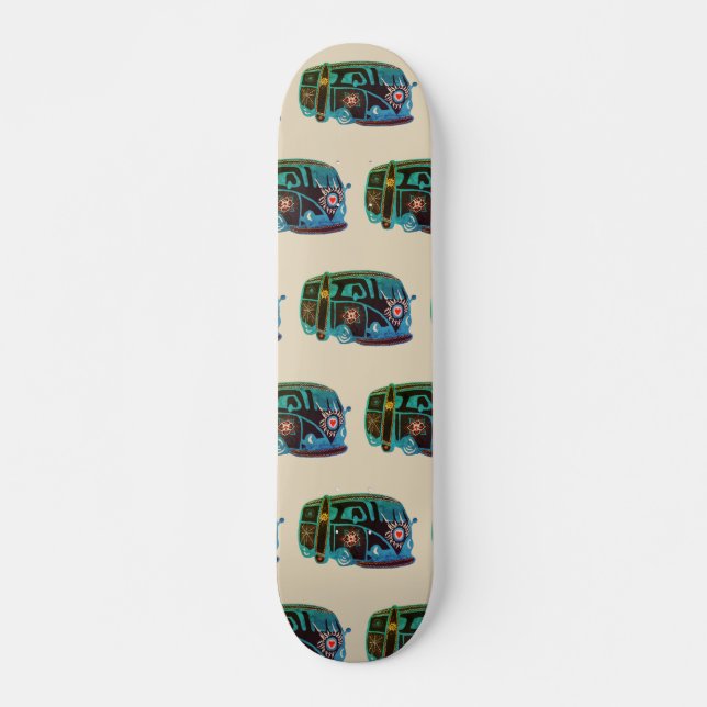 Hippie Skåpbil Skateboard (Framsida)