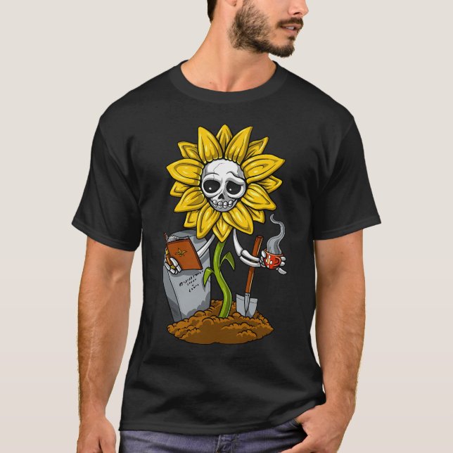 Hippie Solros Skelett T Shirt (Framsida)