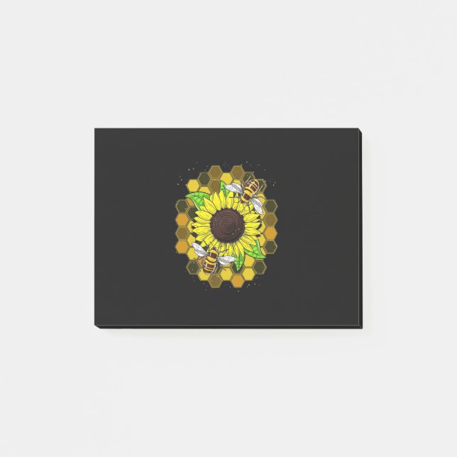 Hippie Solrosbin Post-it Block (Framsida)