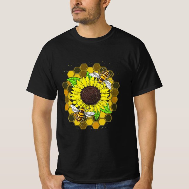 Hippie Solrosbin T Shirt (Framsida)