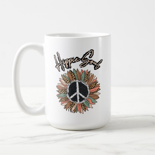 Hippie Soul Fredstecken Solros Kaffemugg (Vänster)