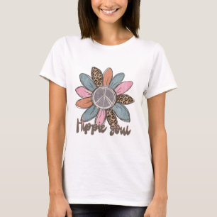 Hippie Soul Trendig Blommigt Boho T Shirt