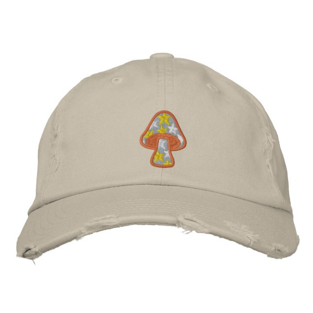 Hippie Stars Svamp Broderad Keps (Framsida)