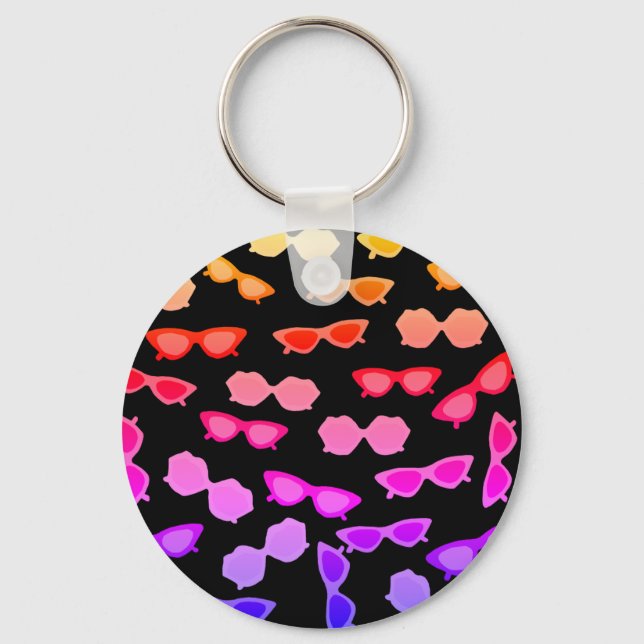 Hippie Sunglass Nyckelring (Framsida)