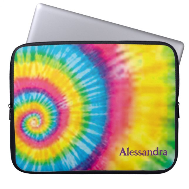 Hippie Tie Dye Laptop sleeve - Personlig (Framsidan)