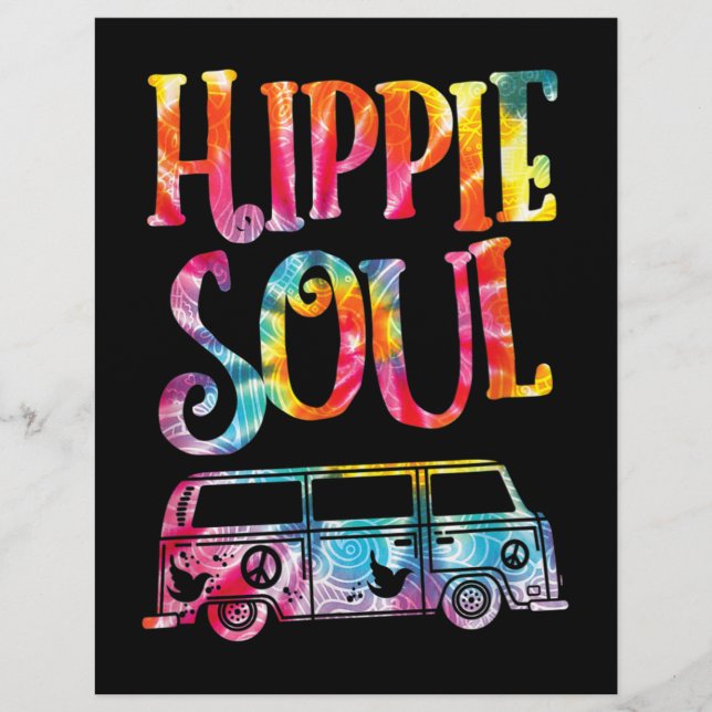 Hippie Tie Dye van Hippie Soul Brevhuvud (Framsida)