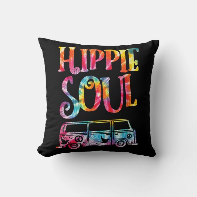 Hippie Tie Dye van Hippie Soul Kudde (Framsida)