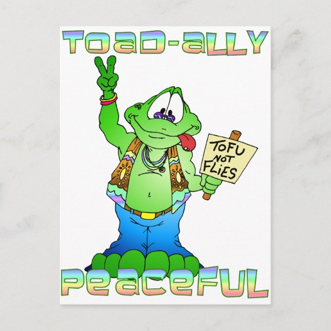Hippie Toad Vykort (Framsida)