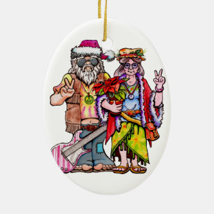 Hippie Tomt par Julgransprydnad Keramik